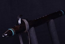 Nigerian Ebony Native American Flute, Minor, Mid G-4, #I14B